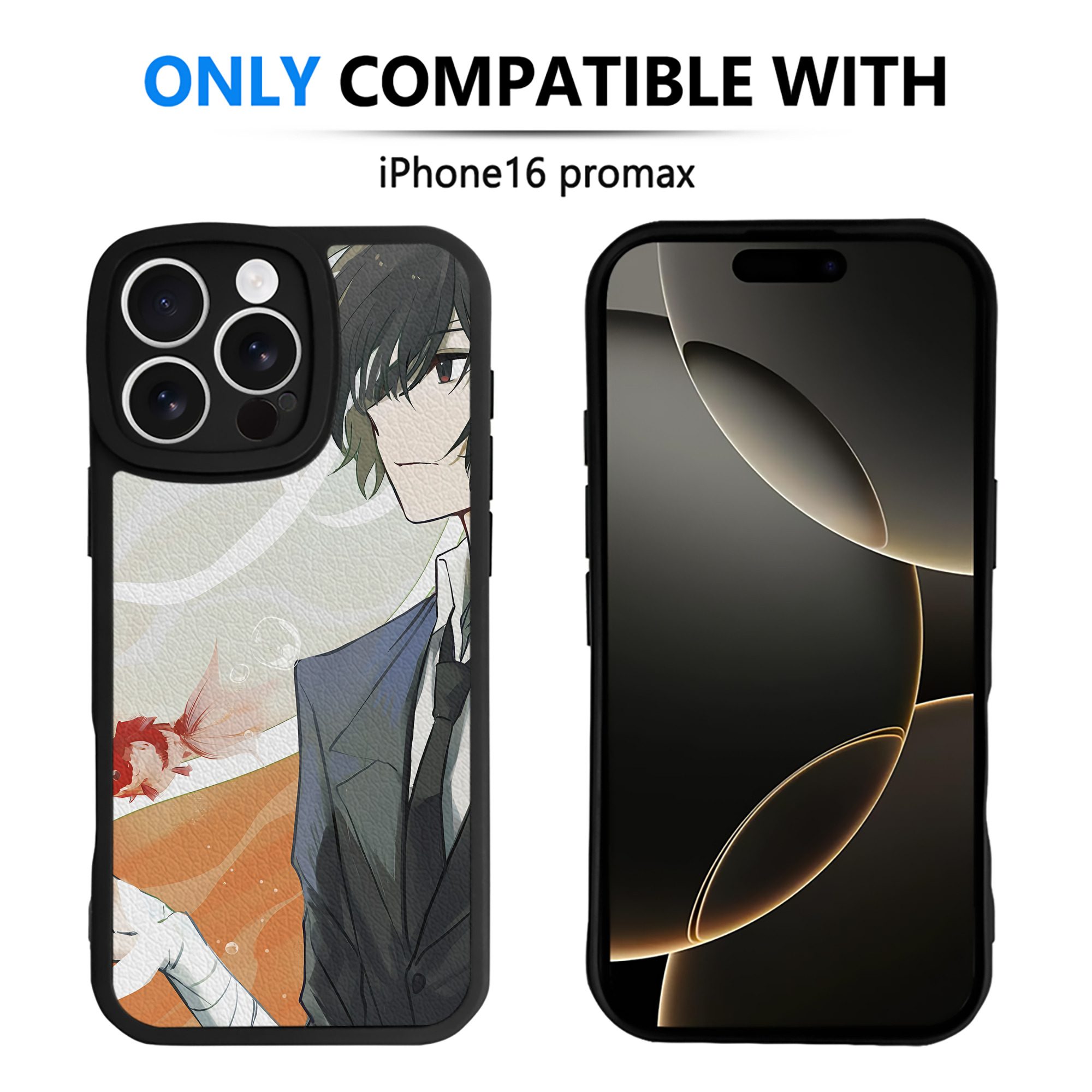 （画像用） 文豪ストレイドッグス Bungo Stray Dogs 【iPhone 16シリーズ対応】シリコンスマホケース（レザー調） 材質：シリコン